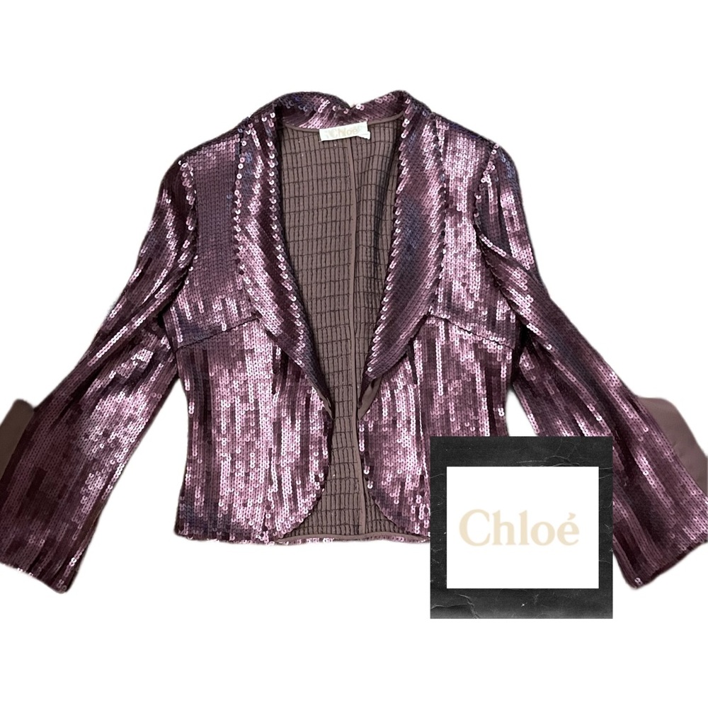 CHLOE Rare Sequin Blazer/Evening Jacket. Size Small (6/8)